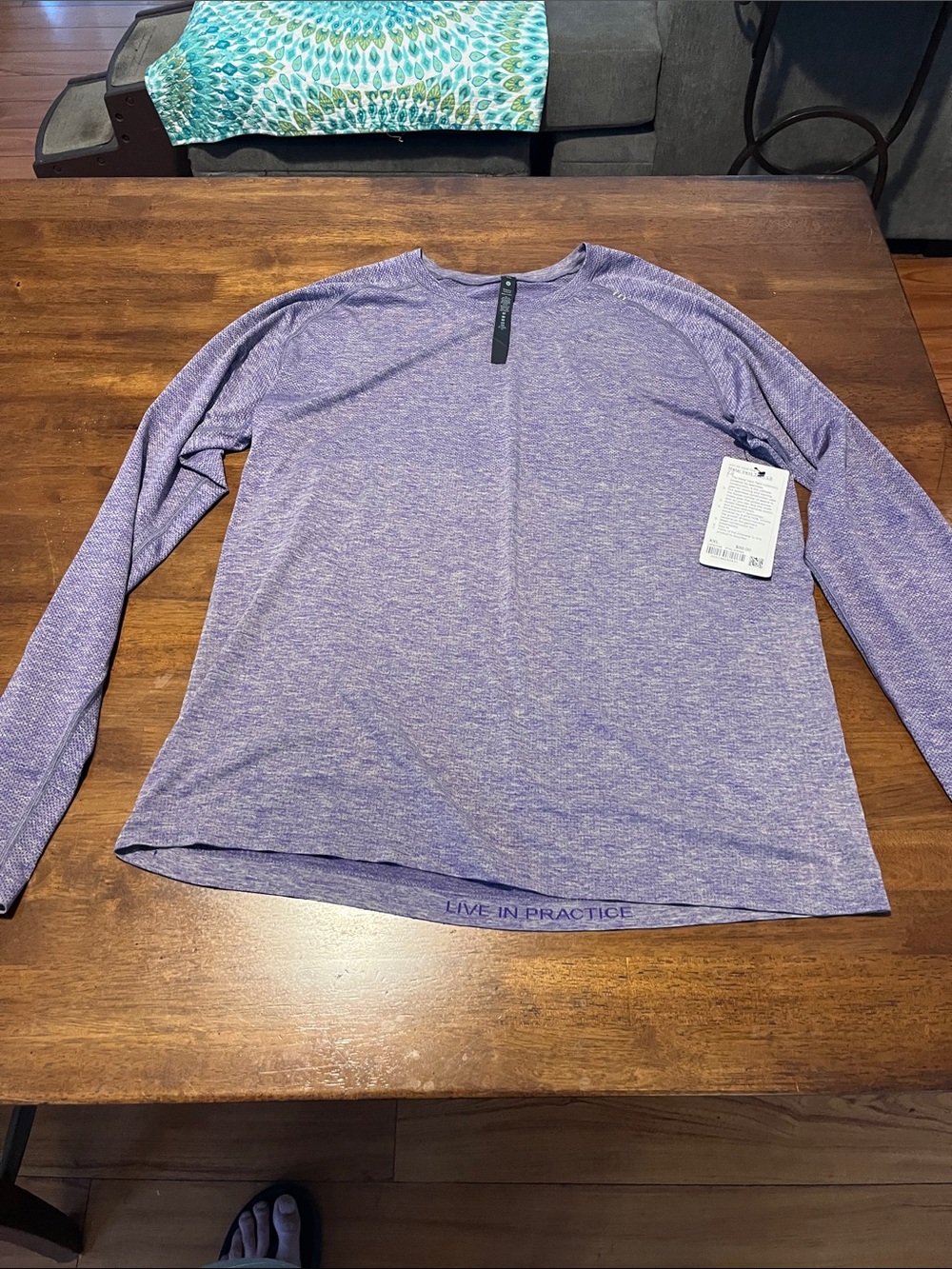 lululemon athletica Heather Lavender Long-Sleeve Performance Tee